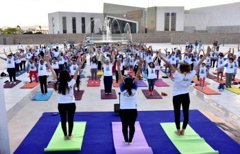 Curtain Raiser for International Day of Yoga at Sharm el-Sheikh Museum (14 June 2022)